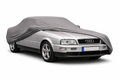 Ganzgarage Indoor Stretch Cover Carcover für Audi 80 Cabrio (B4) Grau