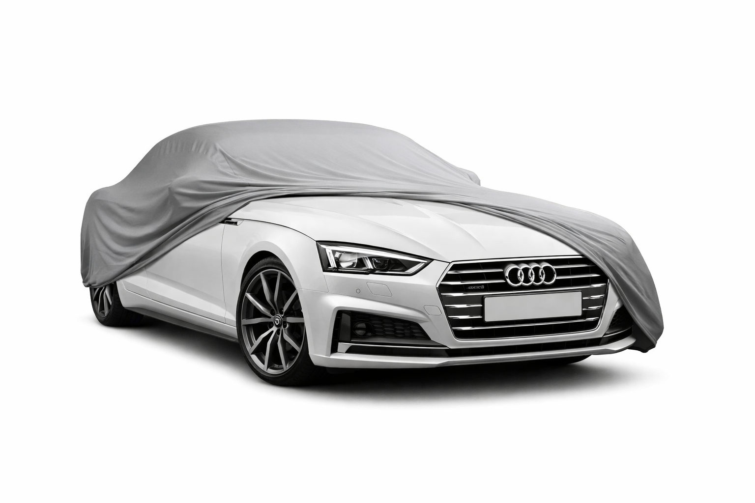 Ganzgarage Indoor Stretch Cover Carcover für Audi A5 F5 Sportback Grau