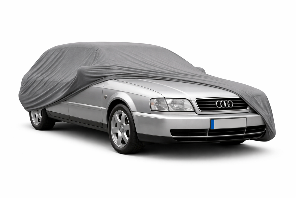 Ganzgarage Indoor Stretch Cover Carcover für Audi A6 C4 Avant Grau