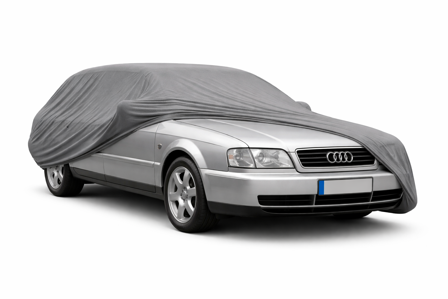 Ganzgarage Indoor Stretch Cover Carcover für Audi A6 C4 Avant Grau