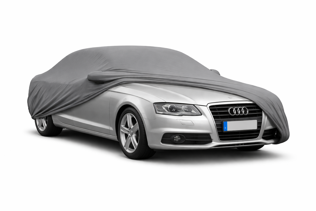 Ganzgarage Indoor Stretch Cover Carcover für Audi A6 C6 Limousine Grau