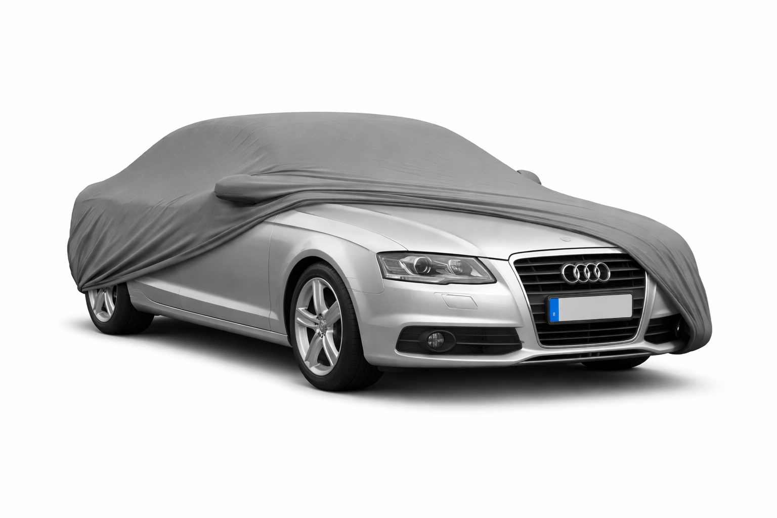 Ganzgarage Indoor Stretch Cover Carcover für Audi A6 C6 Limousine Grau