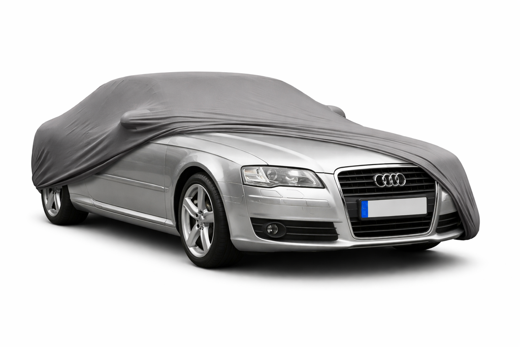 Ganzgarage Indoor Stretch Cover Carcover für Audi A8 D3 Grau