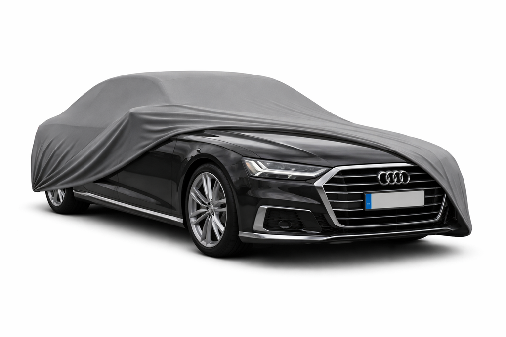 Ganzgarage Indoor Stretch Cover Carcover für Audi A8 D5 Grau