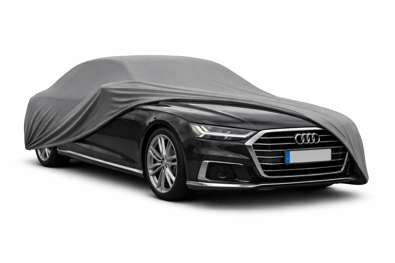 Ganzgarage Indoor Stretch Cover Carcover für Audi A8 D5 Grau