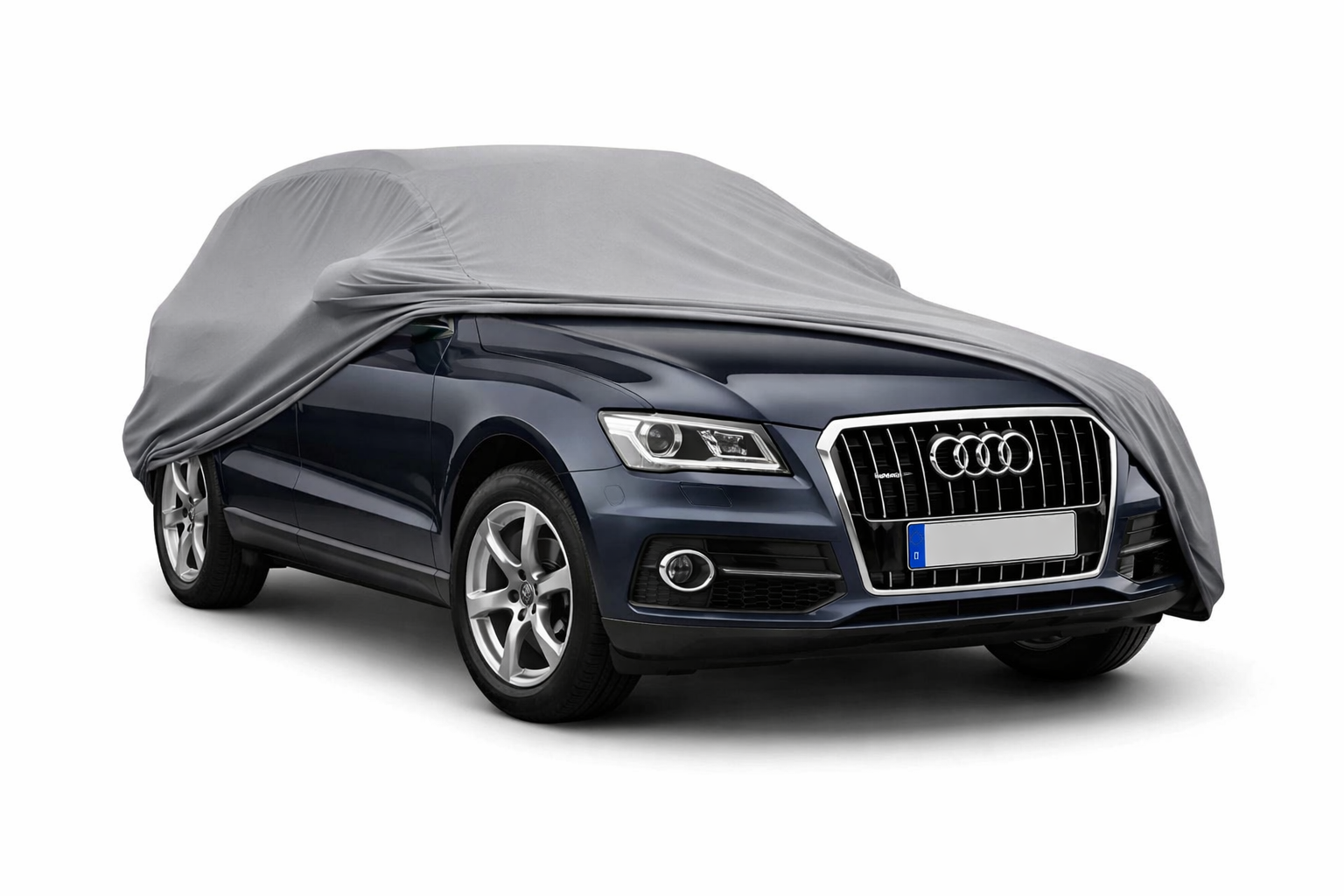 Ganzgarage Indoor Stretch Cover Carcover für Audi Q5 8R Grau