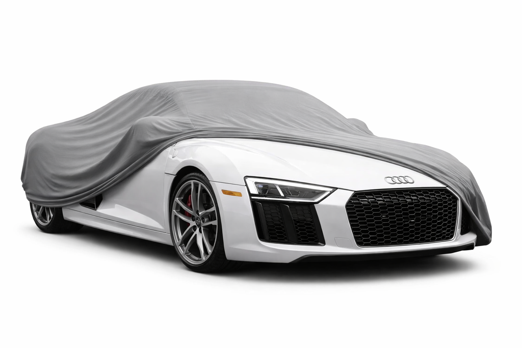 Ganzgarage Indoor Stretch Cover Carcover für Audi R8 Grau