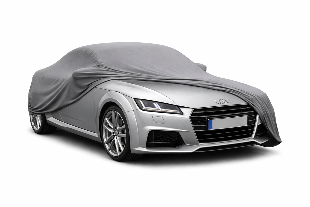 Ganzgarage Indoor Stretch Cover Carcover für Audi TT 8J Coupé Grau