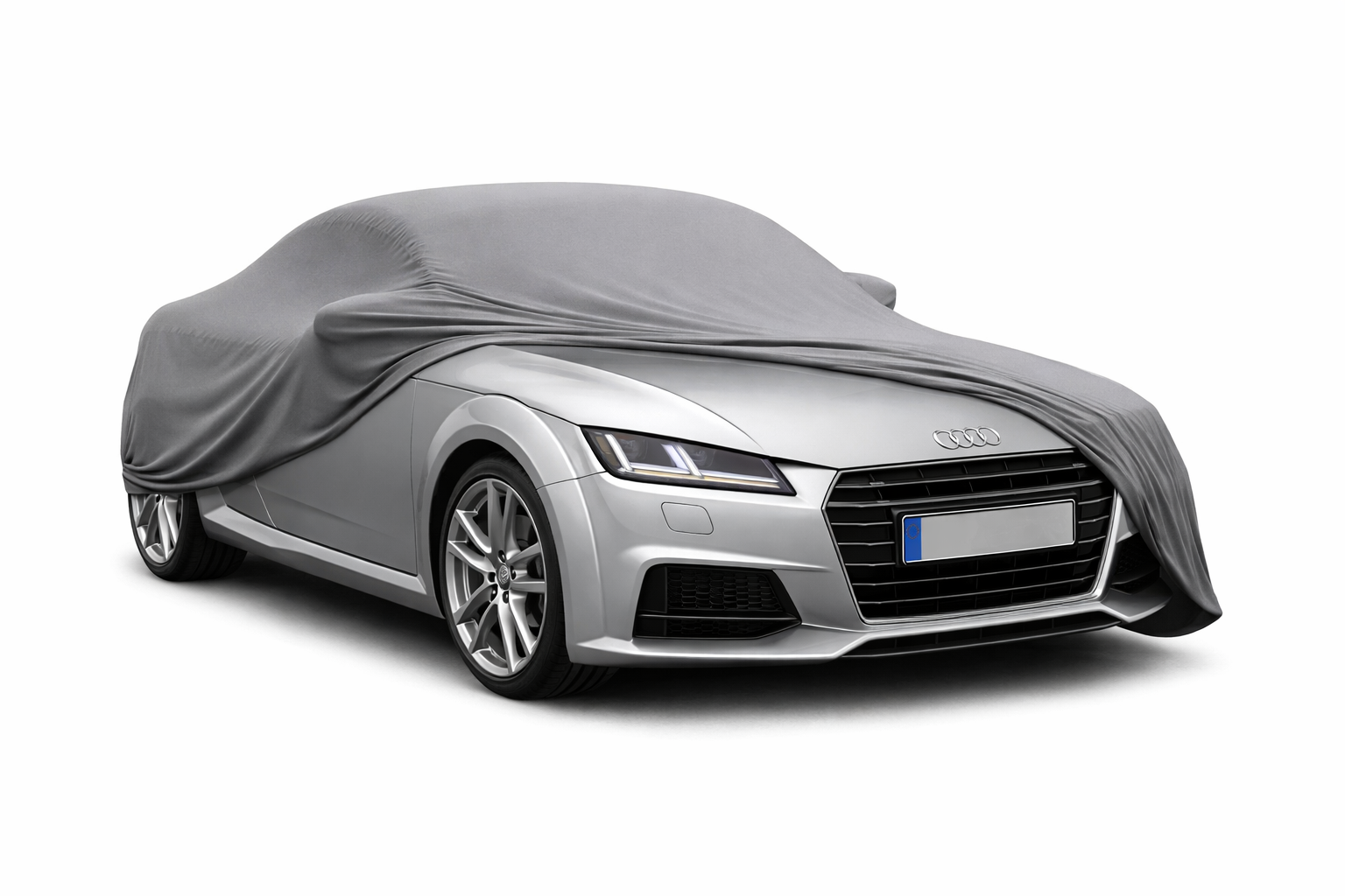 Ganzgarage Indoor Stretch Cover Carcover für Audi TT 8S Roadster Grau