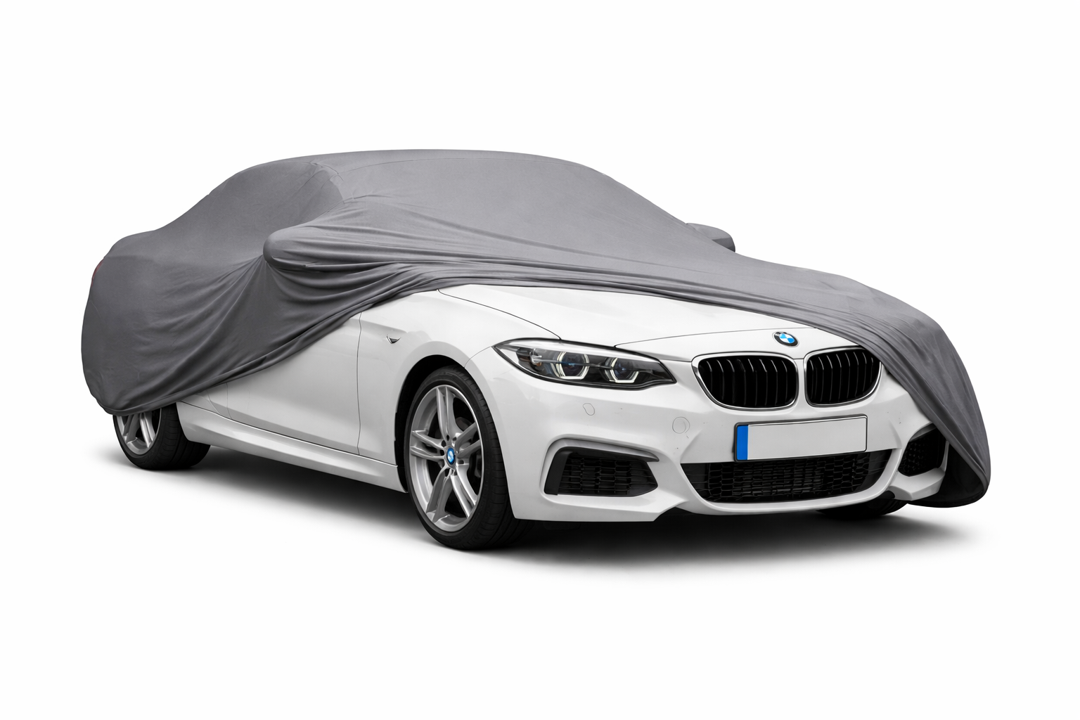 Ganzgarage Indoor Stretch Cover Carcover für BMW 2er F23 Cabrio Grau
