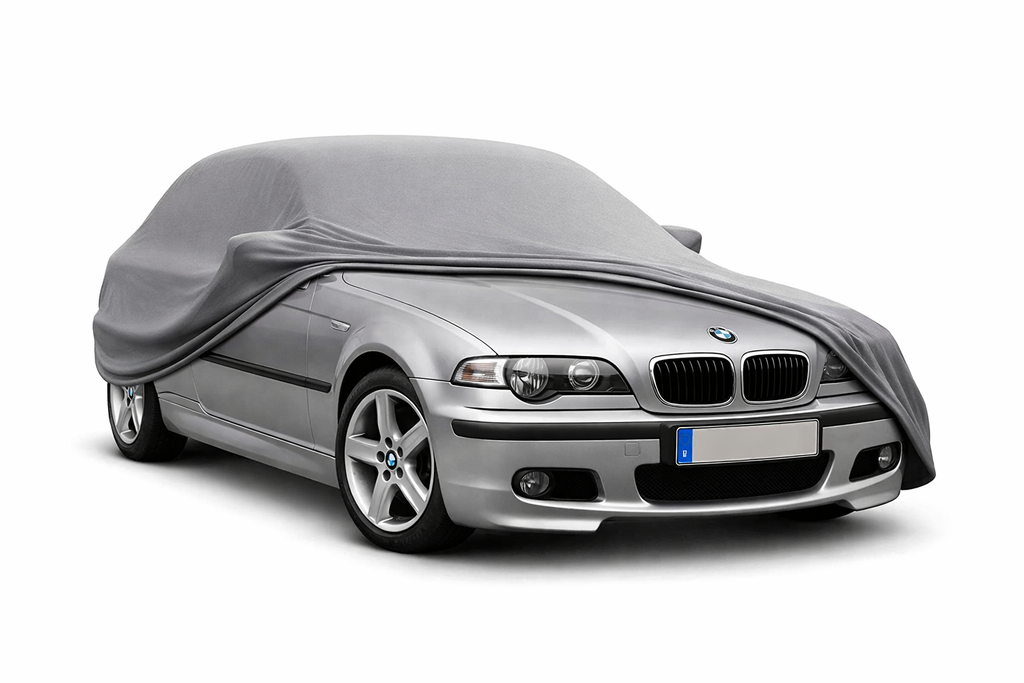 Ganzgarage Indoor Stretch Cover Carcover für BMW 3er E46 Compact Grau