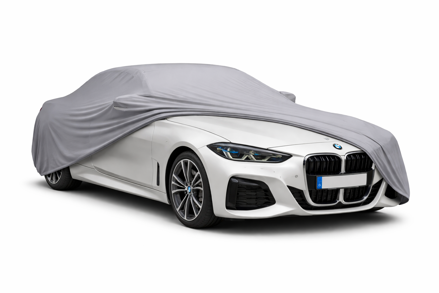 Ganzgarage Indoor Stretch Cover Carcover für BMW 4er G23 Cabrio Grau
