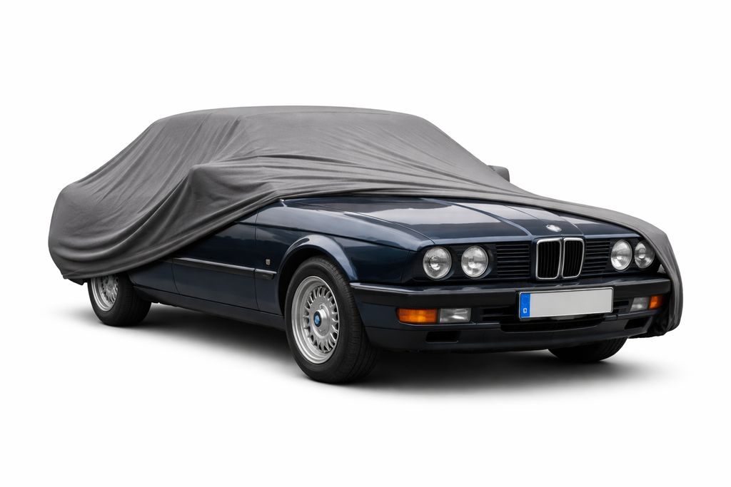 Ganzgarage Indoor Stretch Cover Carcover für BMW 5er E28 Grau