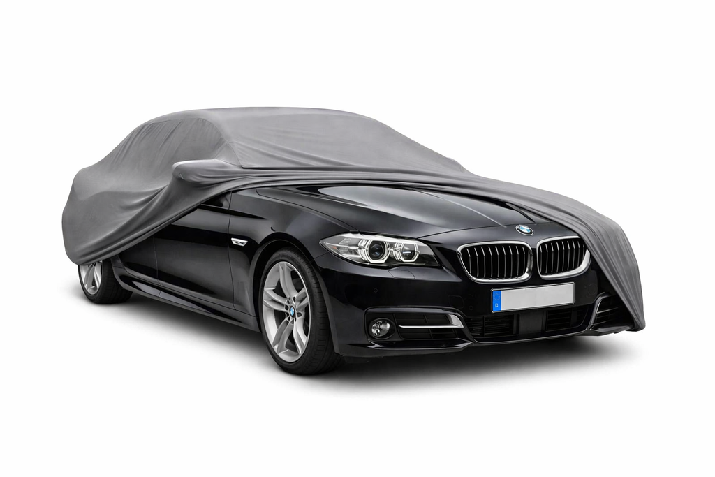 Ganzgarage Indoor Stretch Cover Carcover für BMW 5er F10 Limousine Grau