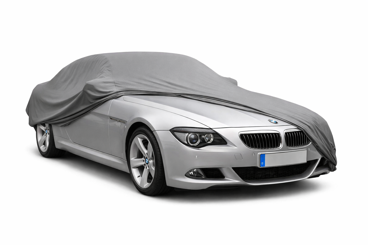 Ganzgarage Indoor Stretch Cover Carcover für BMW 6er E63 Coupé Grau