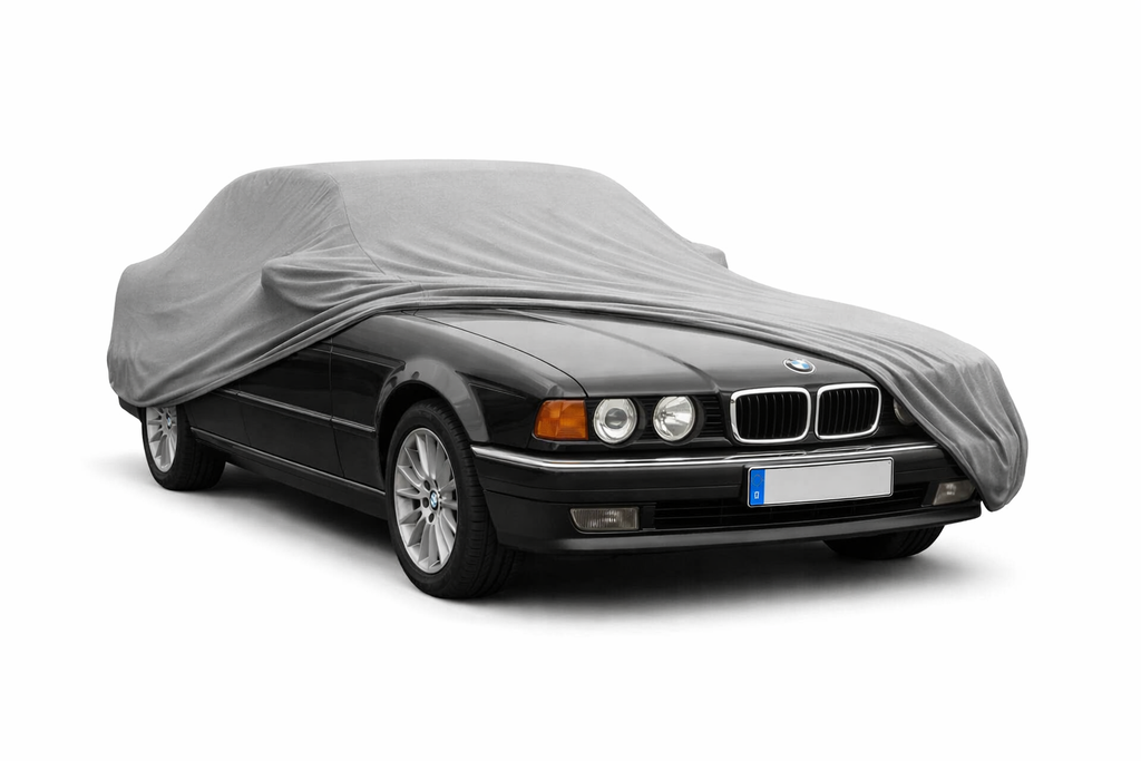 Ganzgarage Indoor Stretch Cover Carcover für BMW 7er E32 Grau