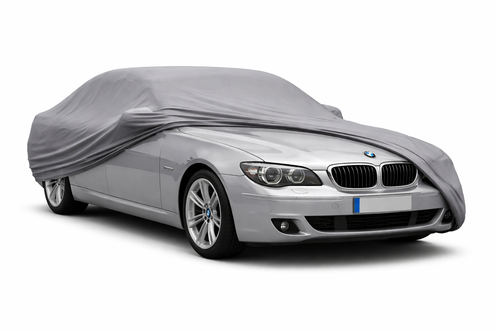 Ganzgarage Indoor Stretch Cover Carcover für BMW 7er E65 Grau