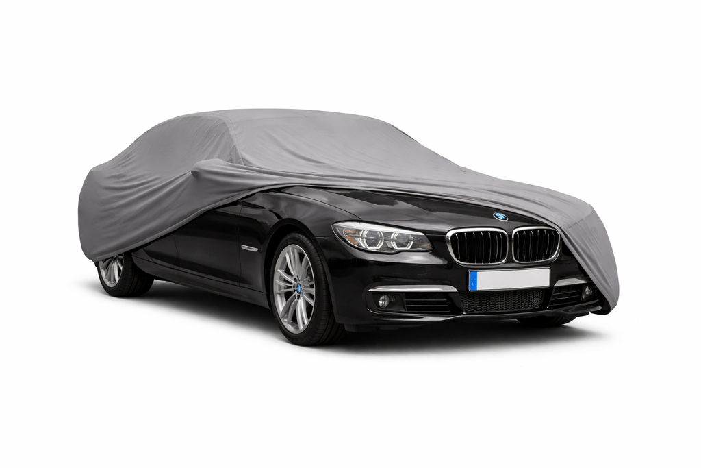 Ganzgarage Indoor Stretch Cover Carcover für BMW 7er F01 Grau