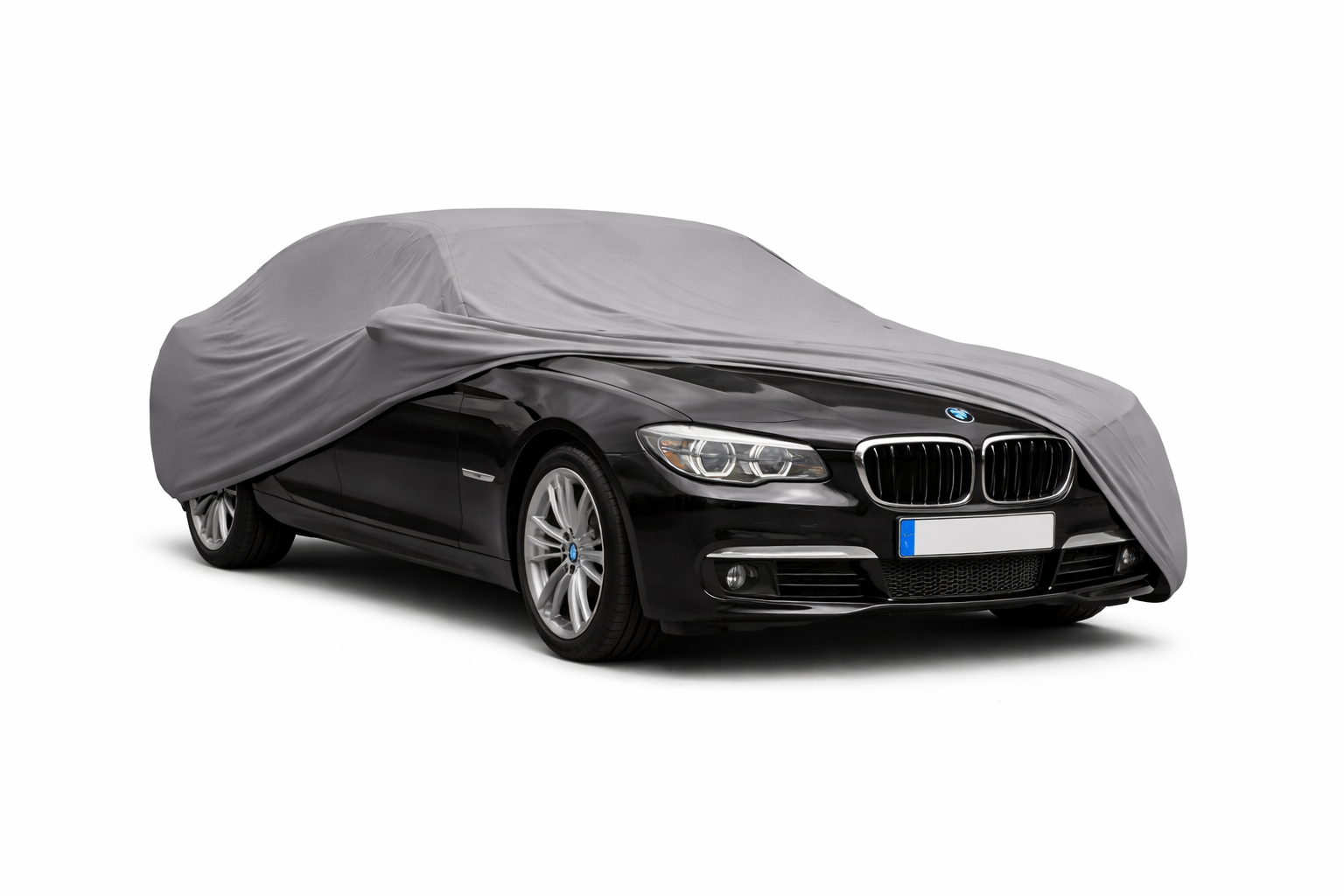 Ganzgarage Indoor Stretch Cover Carcover für BMW 7er F01 Grau
