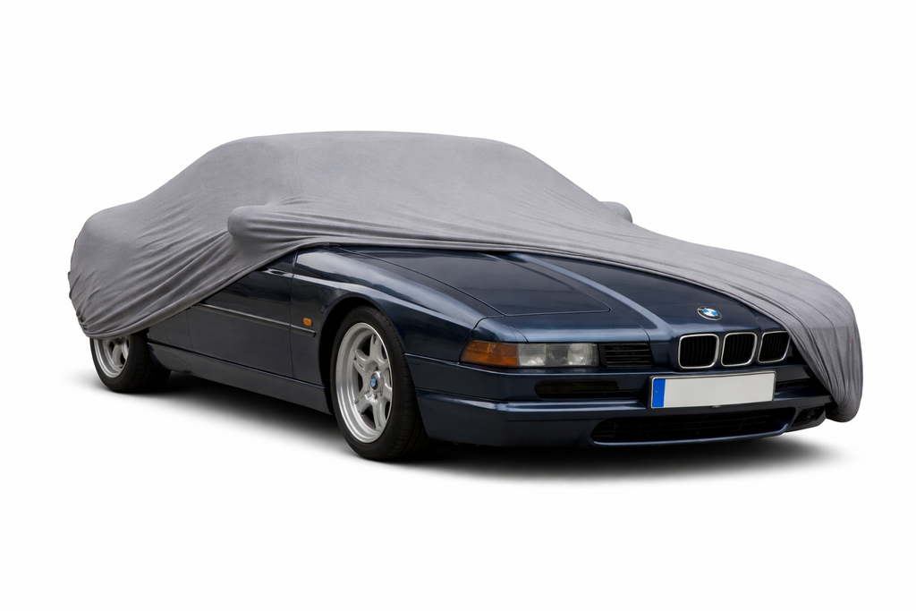 Ganzgarage Indoor Stretch Cover Carcover für BMW 8er E31 Coupé Grau