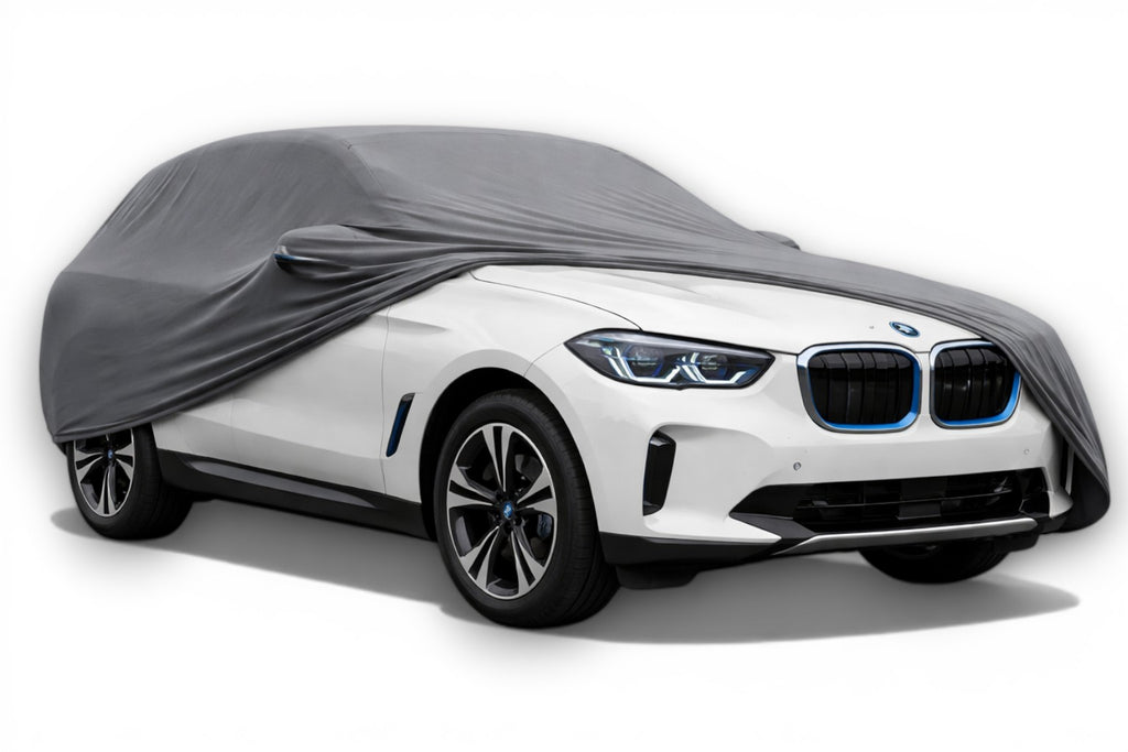 Ganzgarage Indoor Stretch Cover Carcover für BMW iX3 Grau