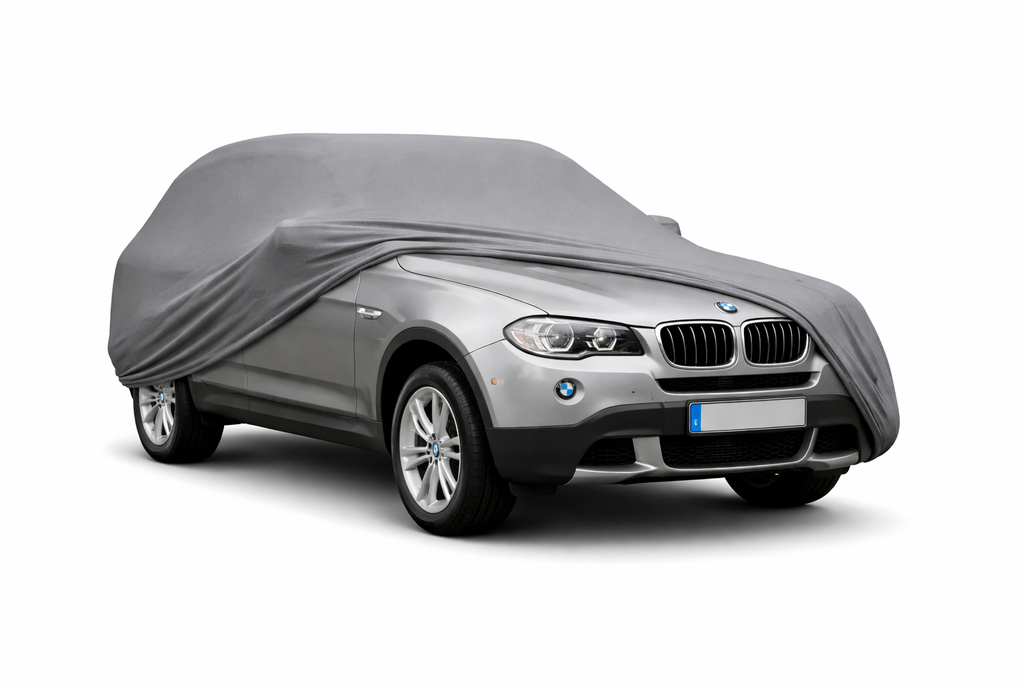 Ganzgarage Indoor Stretch Cover Carcover für BMW X3 E83 Grau