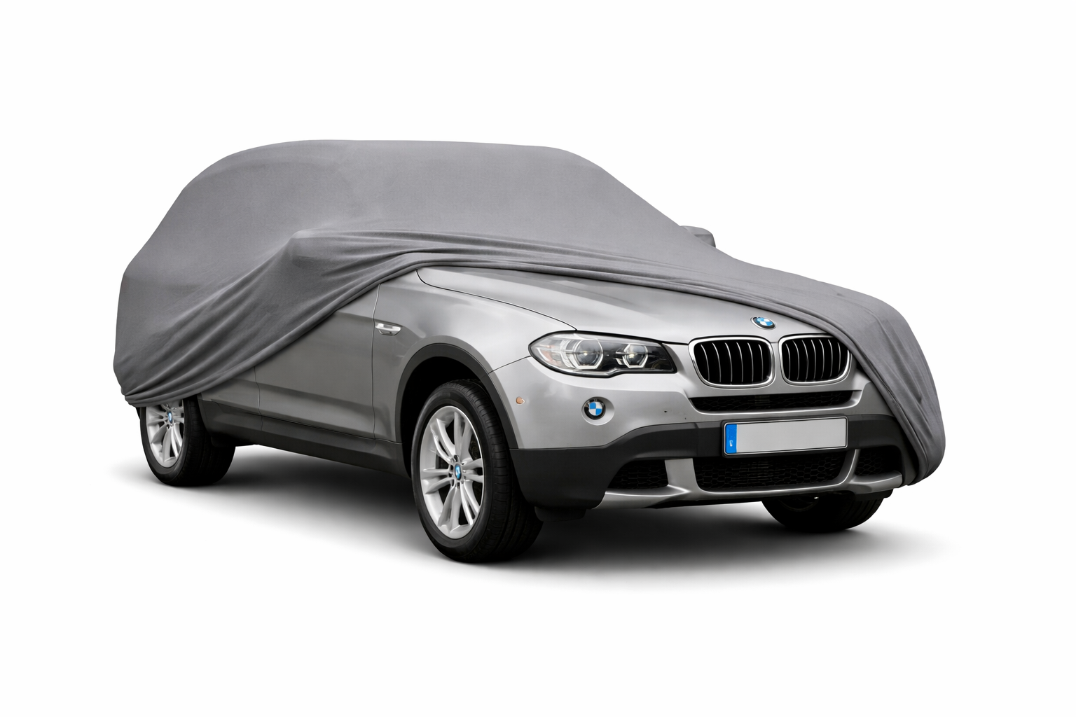 Ganzgarage Indoor Stretch Cover Carcover für BMW X3 E83 Grau
