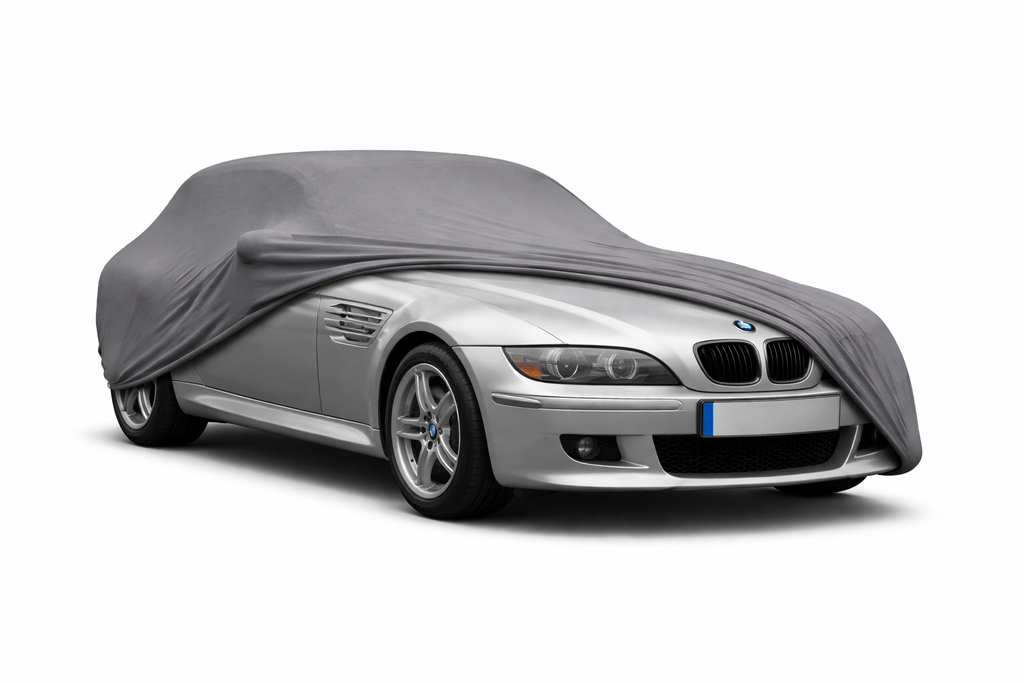 Ganzgarage Indoor Stretch Cover Carcover für BMW Z3 Coupé Grau