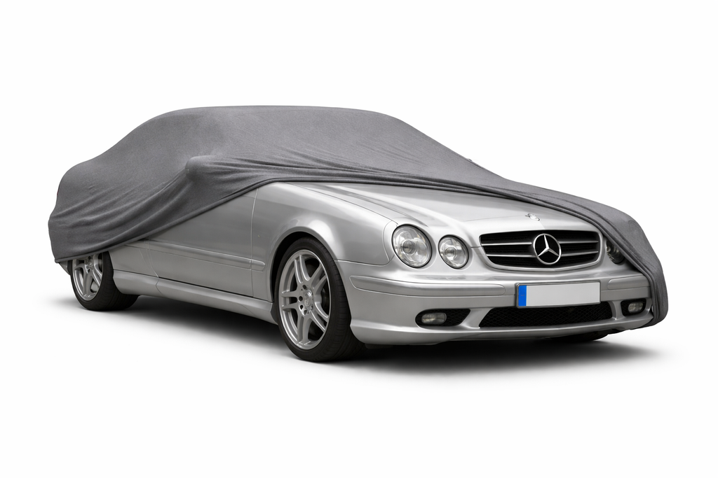 Ganzgarage Indoor Stretch Cover Carcover für Mercedes-Benz CLK C208 Grau
