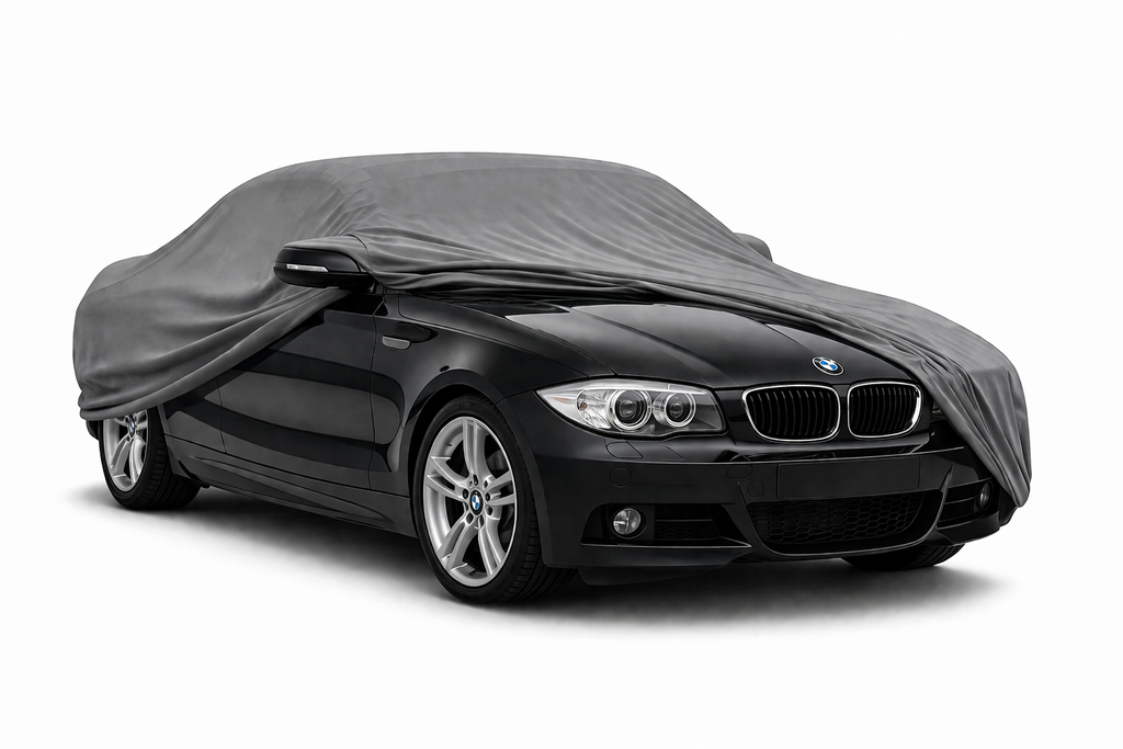 Ganzgarage Indoor Stretch Cover Carcover für BMW 1er E88 Cabrio Grau