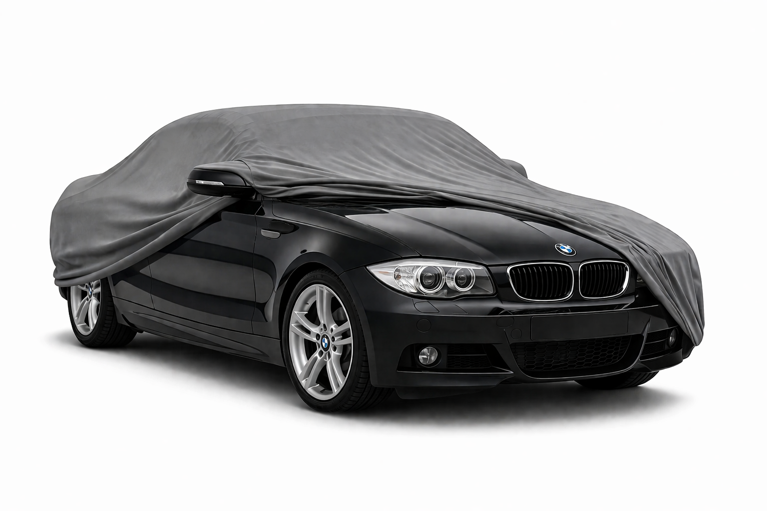 Ganzgarage Indoor Stretch Cover Carcover für BMW 1er E88 Cabrio Grau