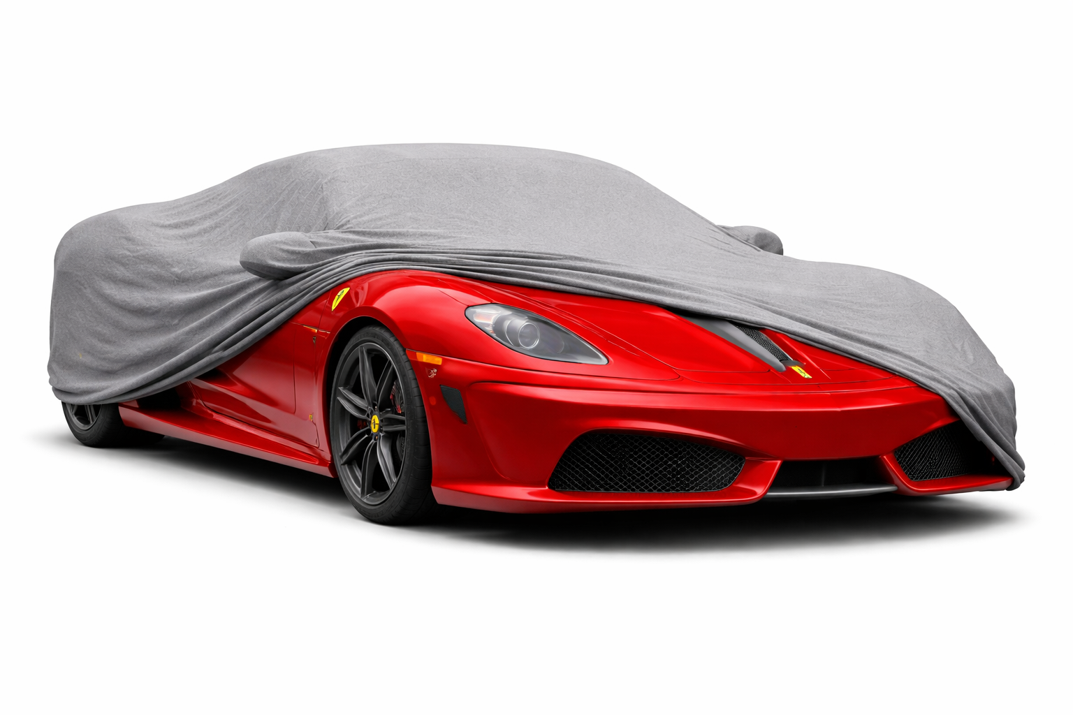 Ganzgarage Indoor Stretch Cover Carcover für Ferrari F430 Scuderia Grau