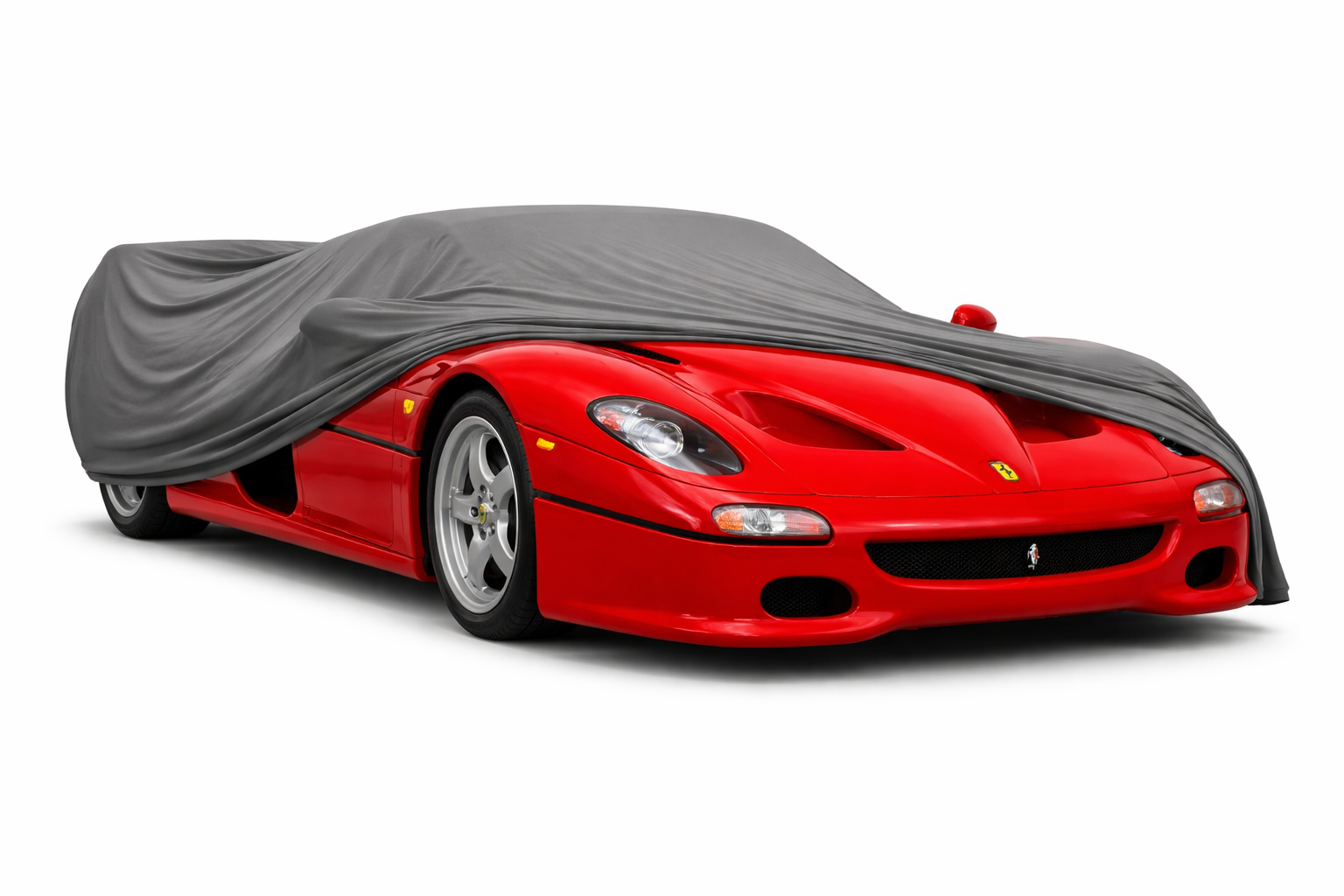 Ganzgarage Indoor Stretch Cover Carcover für Ferrari F50 Grau