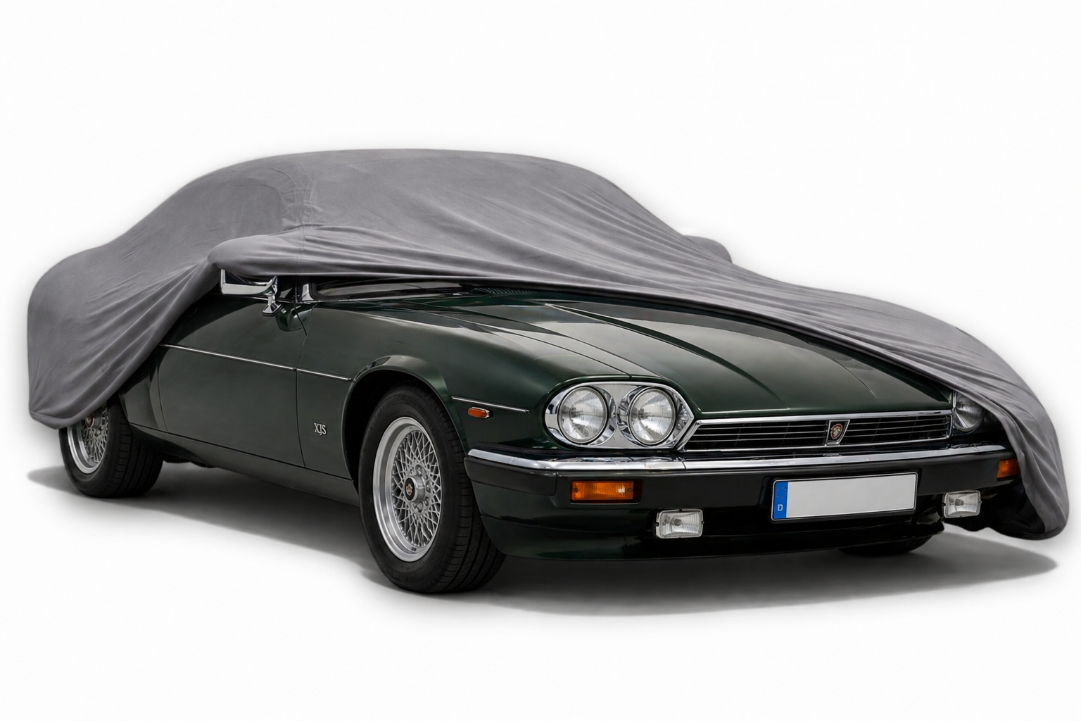 Ganzgarage Indoor Stretch Cover Carcover für Jaguar XJS Grau