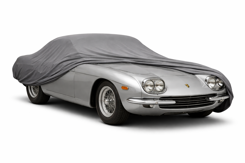 Ganzgarage Indoor Stretch Cover Carcover für Lamborghini 400 GT Grau
