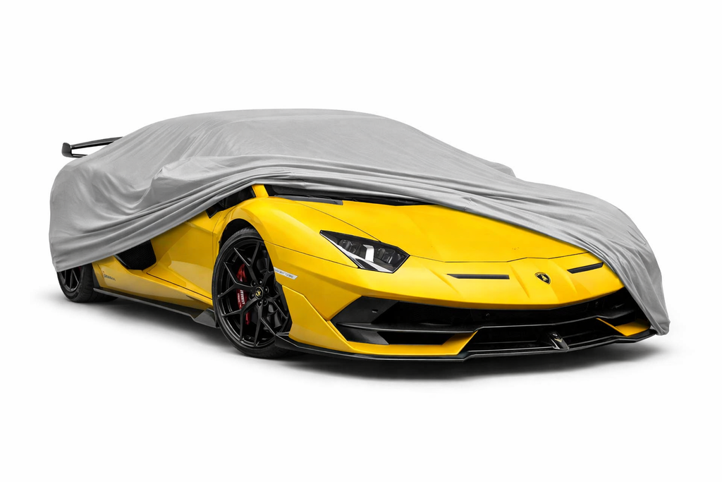 Ganzgarage Indoor Stretch Cover Carcover für Lamborghini Aventador SVJ Grau
