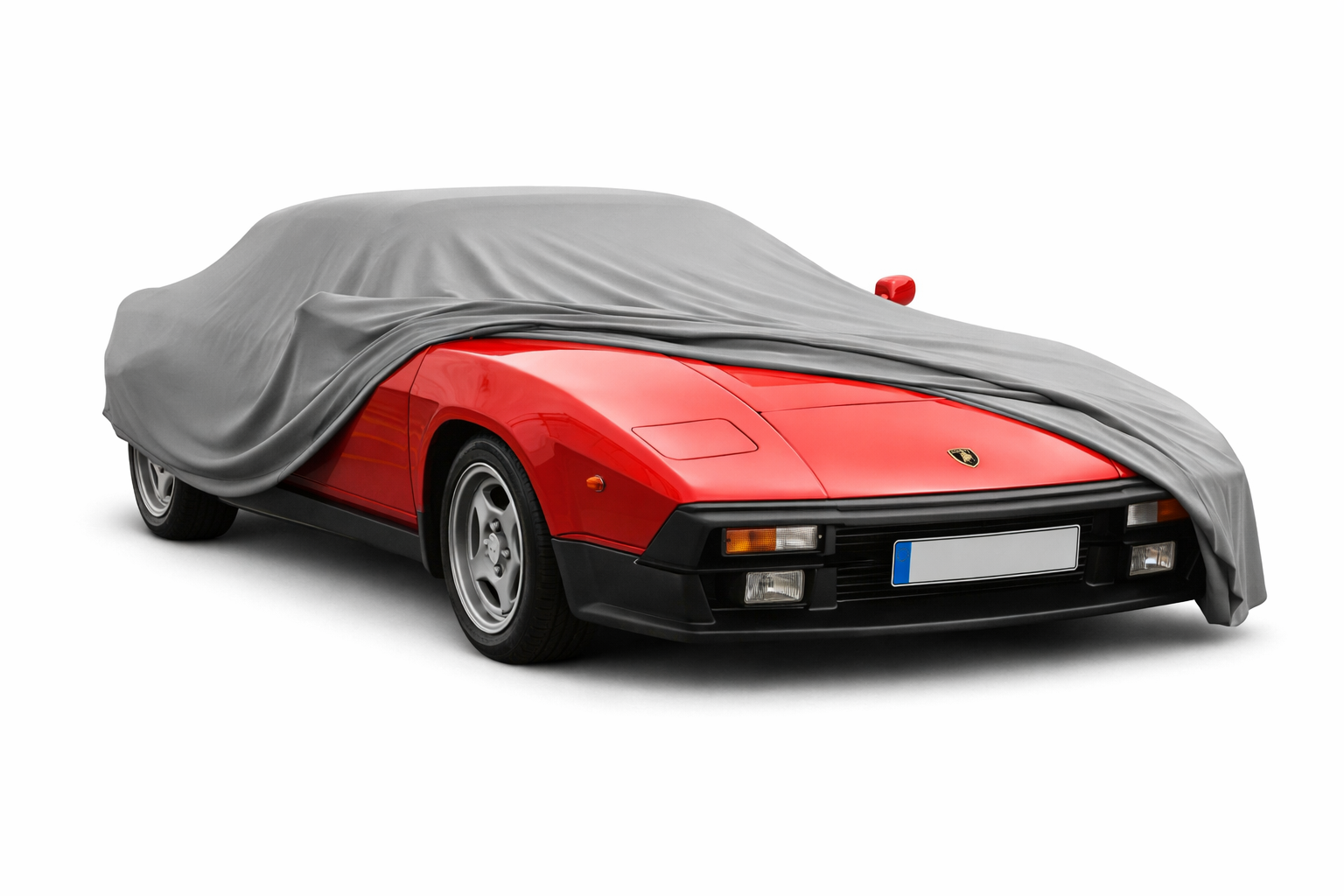 Ganzgarage Indoor Stretch Cover Carcover für Lamborghini Jalpa Grau