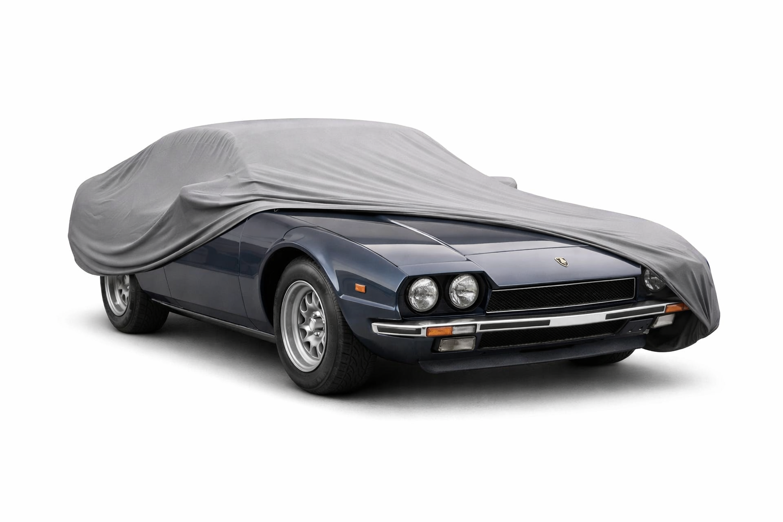 Ganzgarage Indoor Stretch Cover Carcover für Lamborghini Jarama Grau