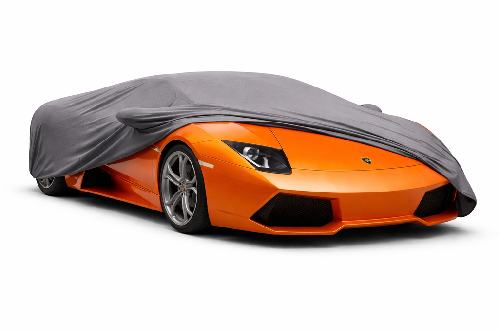 Ganzgarage Indoor Stretch Cover Carcover für Lamborghini Murciélago Grau
