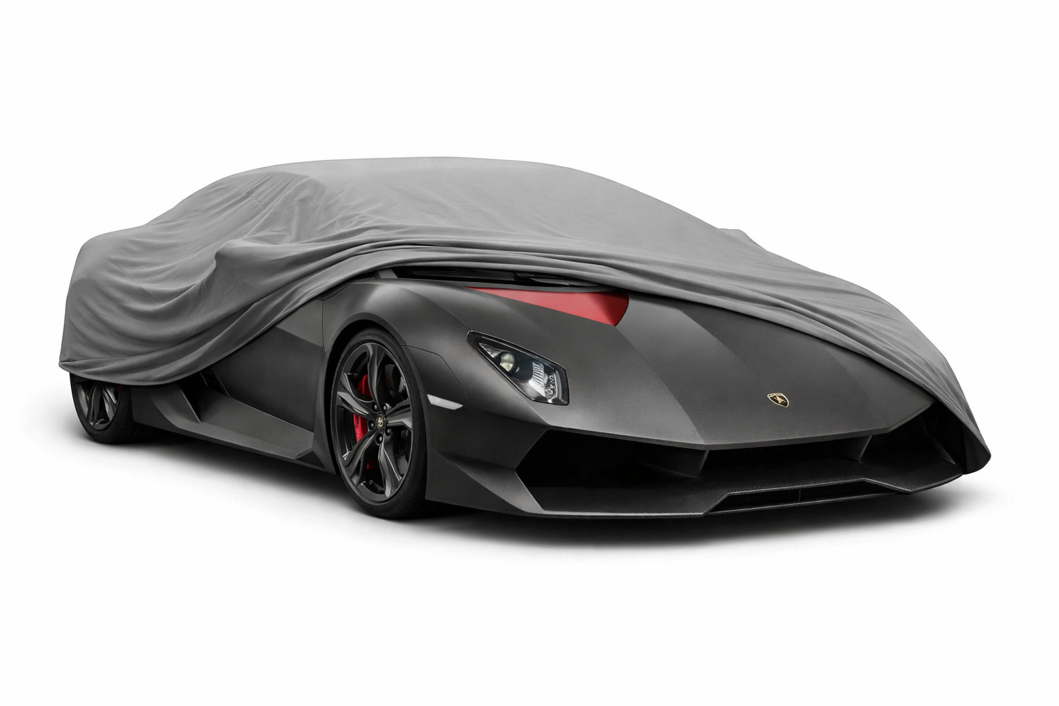 Ganzgarage Indoor Stretch Cover Carcover für Lamborghini Sesto Elemento Grau