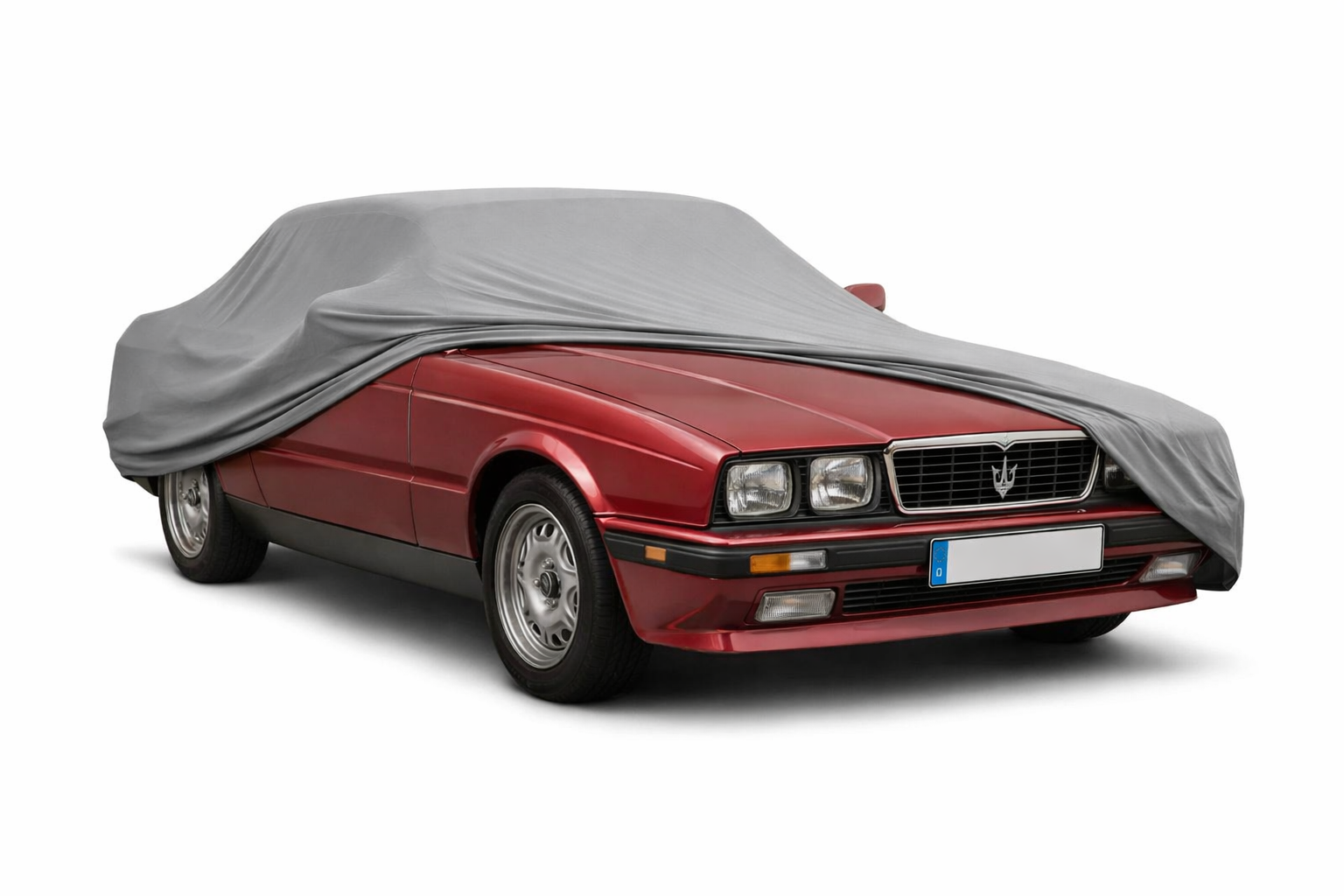Ganzgarage Indoor Stretch Cover Carcover für Maserati 222 Grau