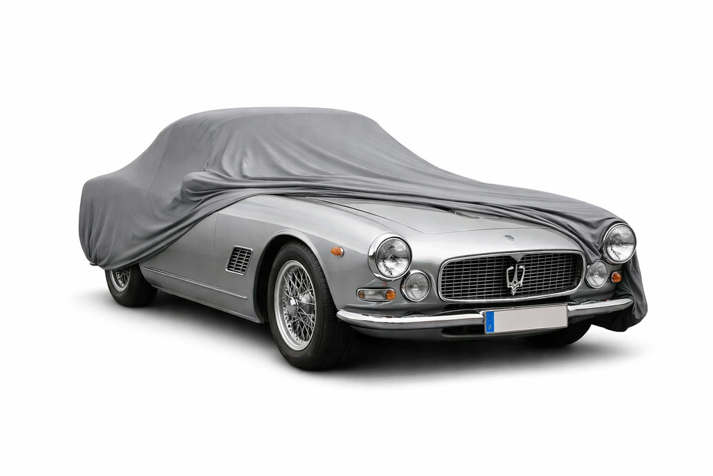 Ganzgarage Indoor Stretch Cover Carcover für Maserati 3500 GTI Grau