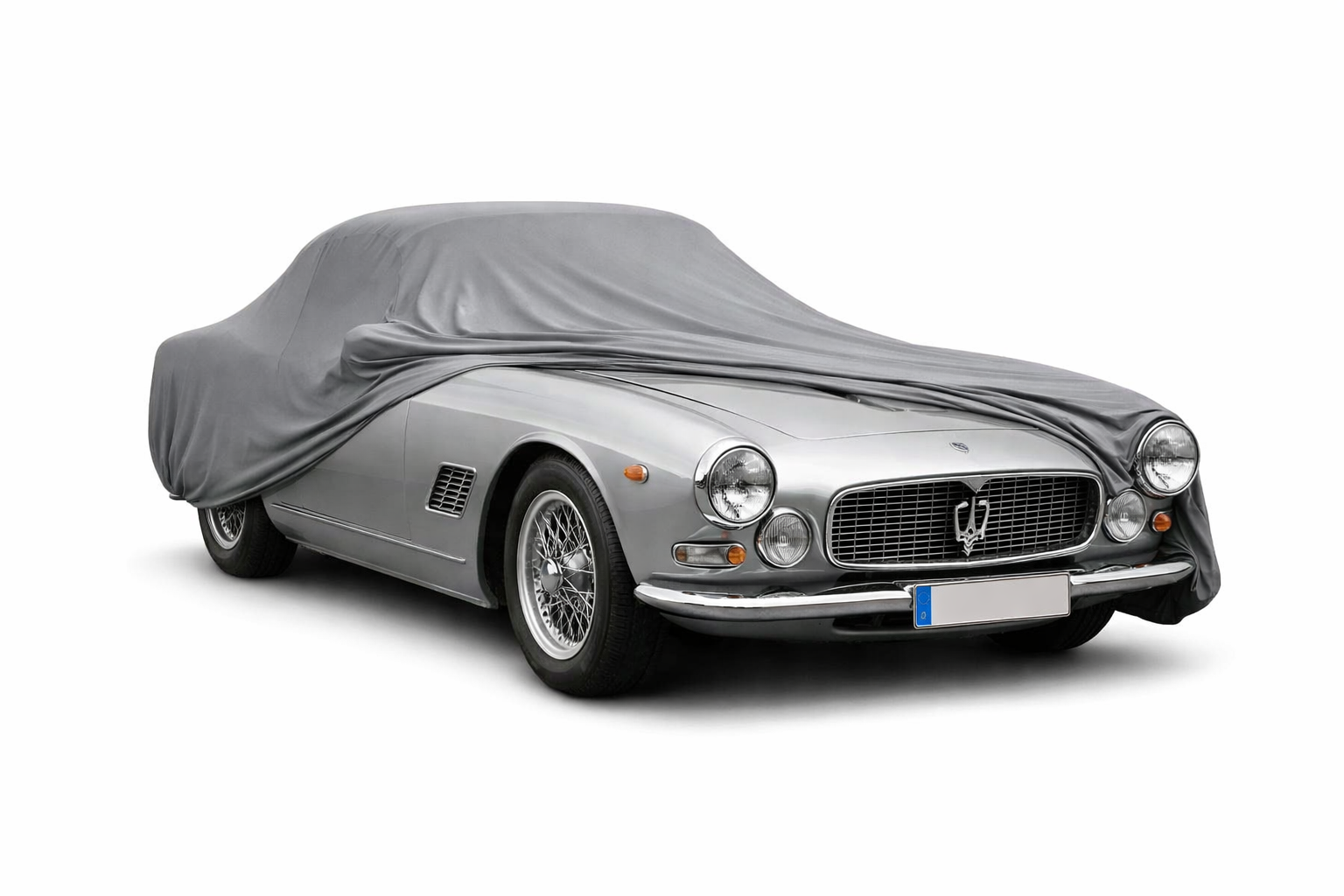 Ganzgarage Indoor Stretch Cover Carcover für Maserati 3500 GTI Grau