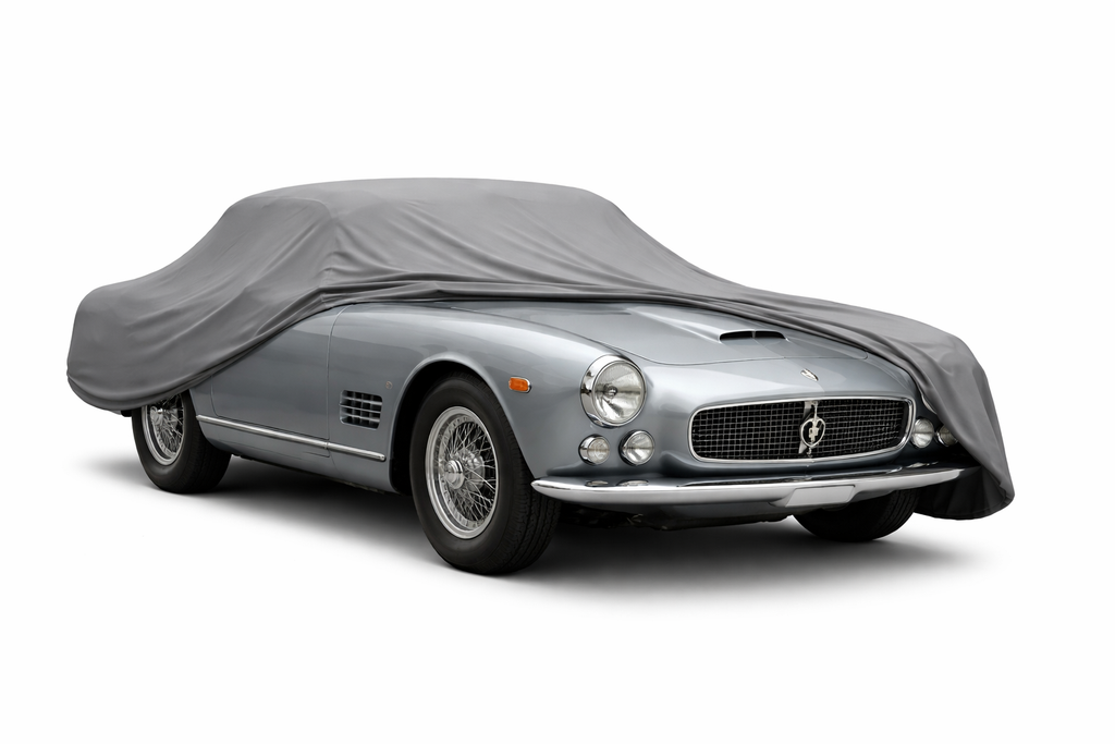 Ganzgarage Indoor Stretch Cover Carcover für Maserati 3500 GT Grau