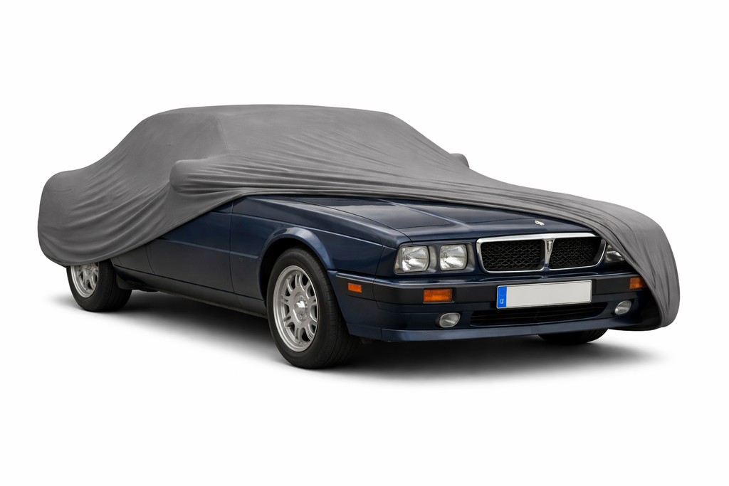 Ganzgarage Indoor Stretch Cover Carcover für Maserati Biturbo Grau