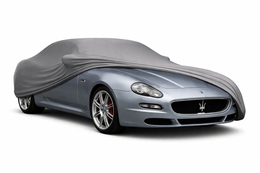 Ganzgarage Indoor Stretch Cover Carcover für Maserati Coupé Grau