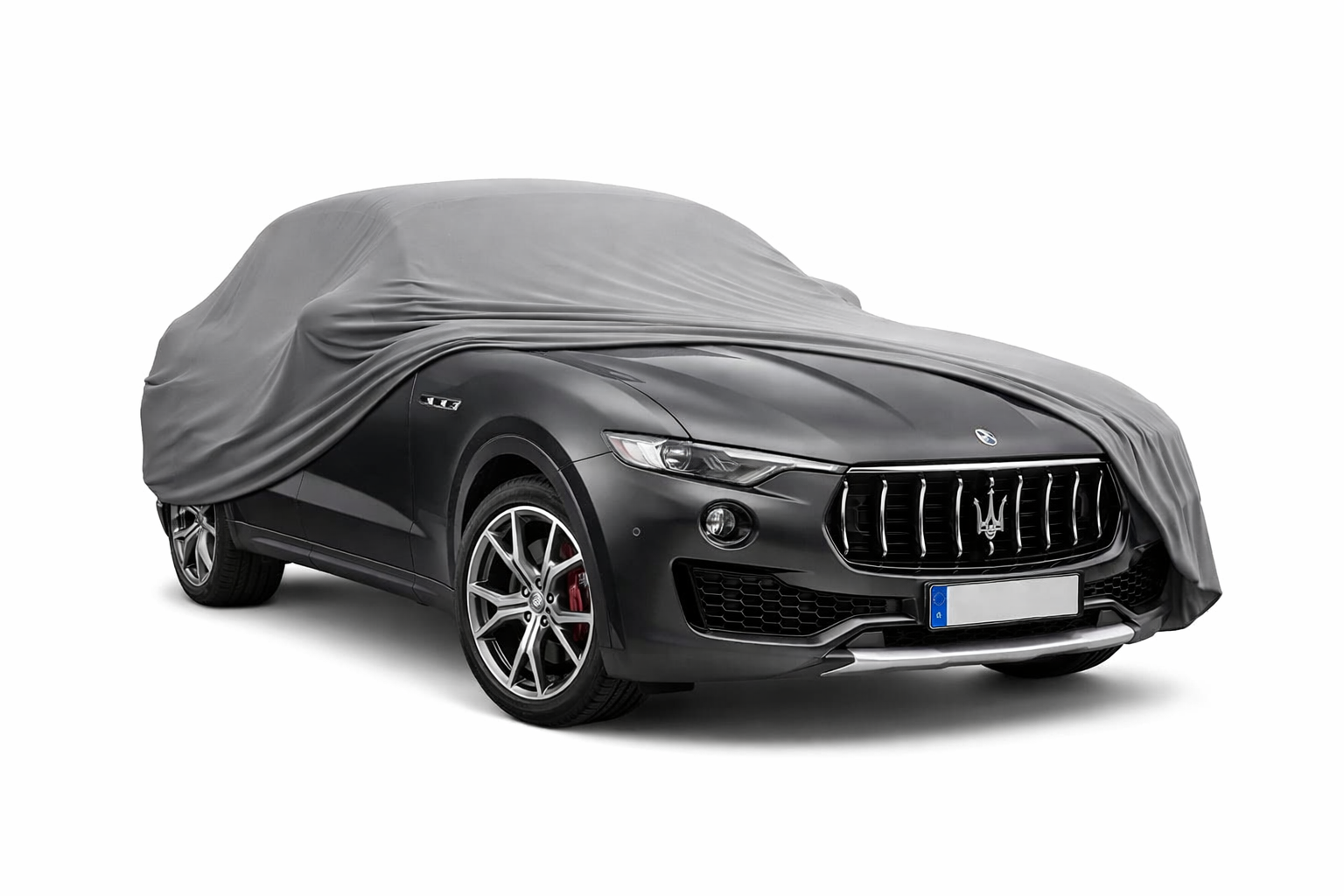 Ganzgarage Indoor Stretch Cover Carcover für Maserati Levante Grau