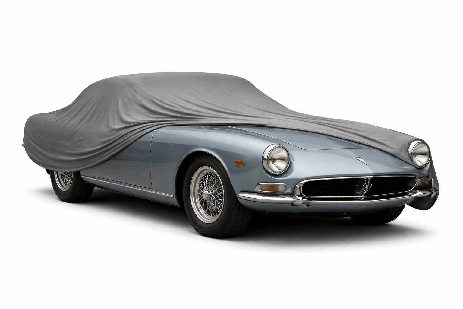 Ganzgarage Indoor Stretch Cover Carcover für Maserati Mistral Grau