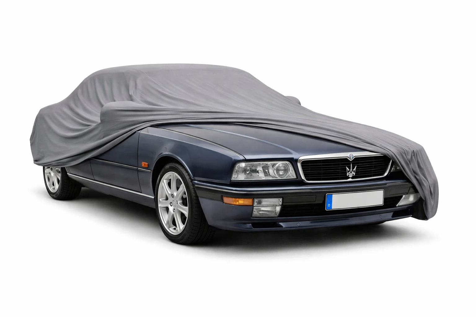Ganzgarage Indoor Stretch Cover Carcover für Maserati Quattroporte IV Grau