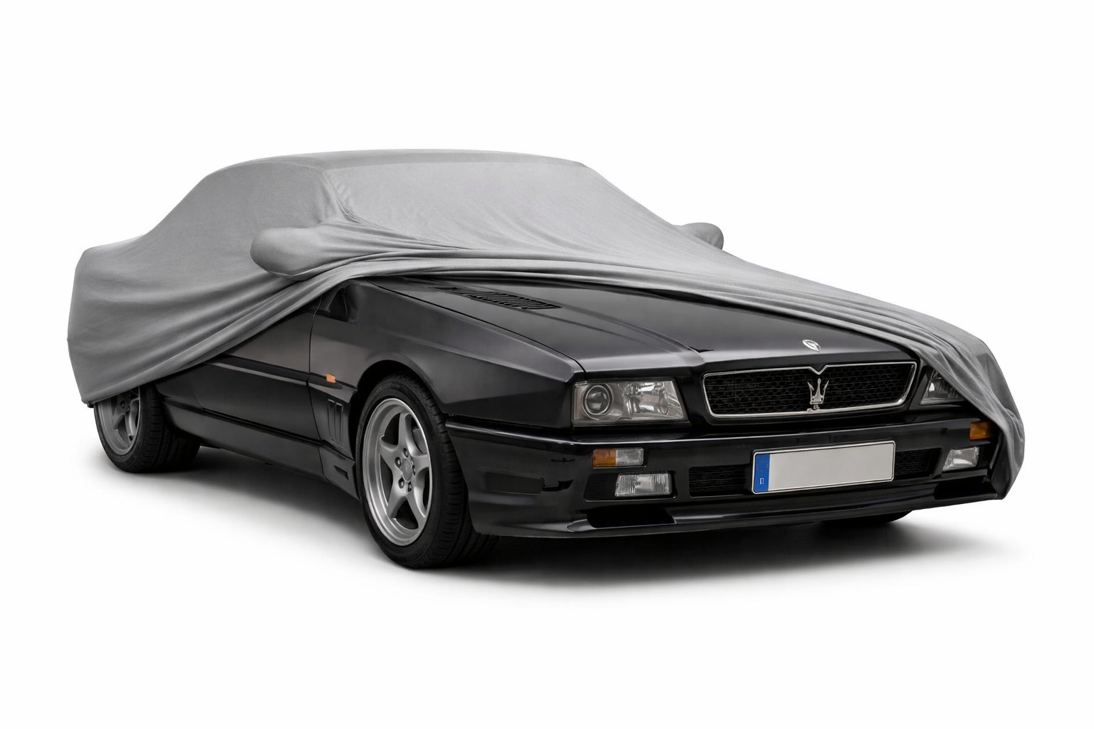 Ganzgarage Indoor Stretch Cover Carcover für Maserati Shamal Grau